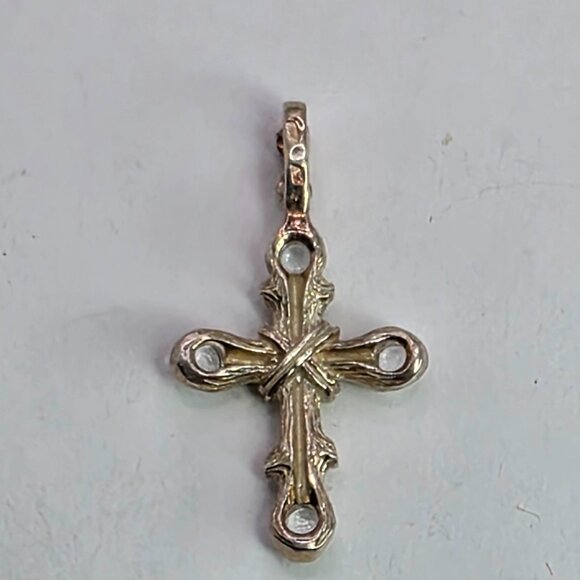 Sterling Silver Crossâ Pendant Vintage 925 Religious Christian Jewelry CBX - Picture 4 of 6